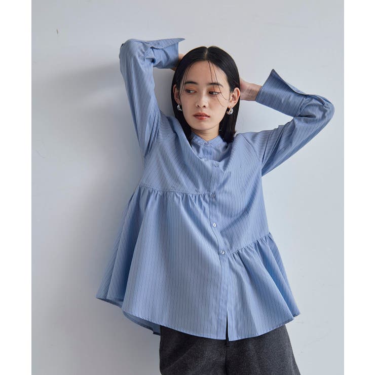 【洗える】アシンメトリーフレアーシャツ | VIS  | 詳細画像12 