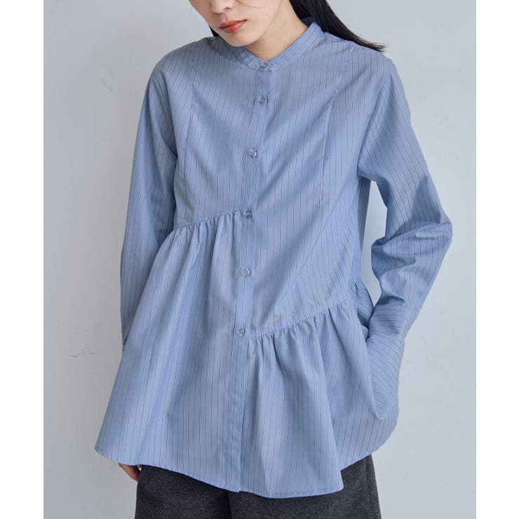 【洗える】アシンメトリーフレアーシャツ | VIS  | 詳細画像13 