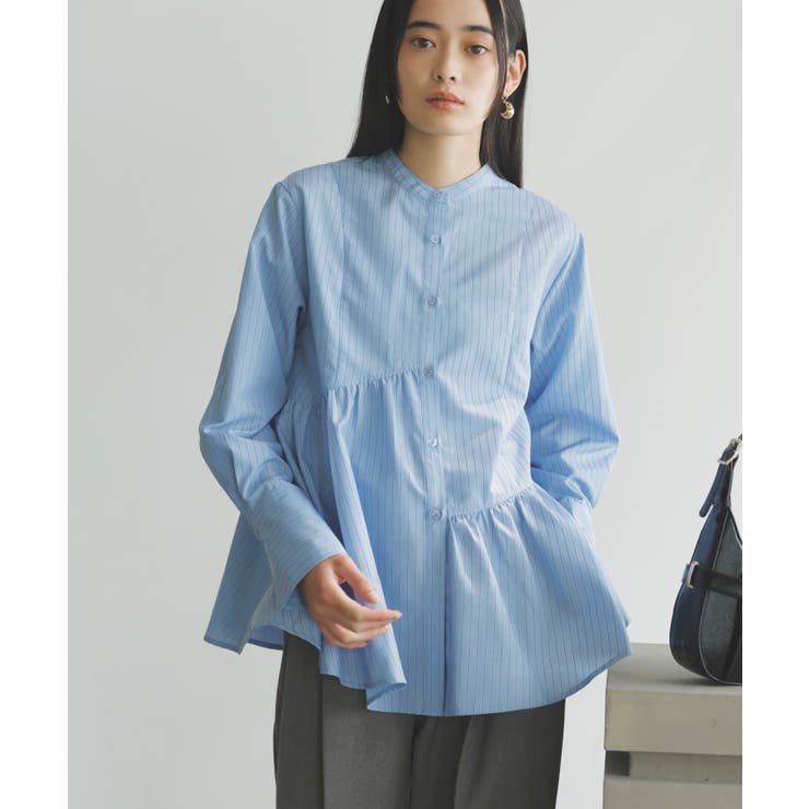 【洗える】アシンメトリーフレアーシャツ | VIS  | 詳細画像18 