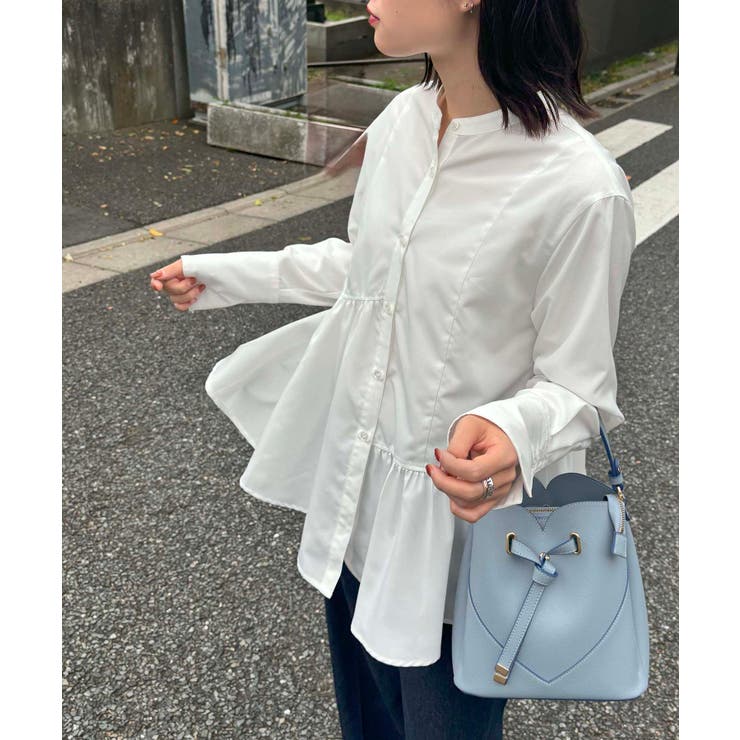 【洗える】アシンメトリーフレアーシャツ | VIS  | 詳細画像21 