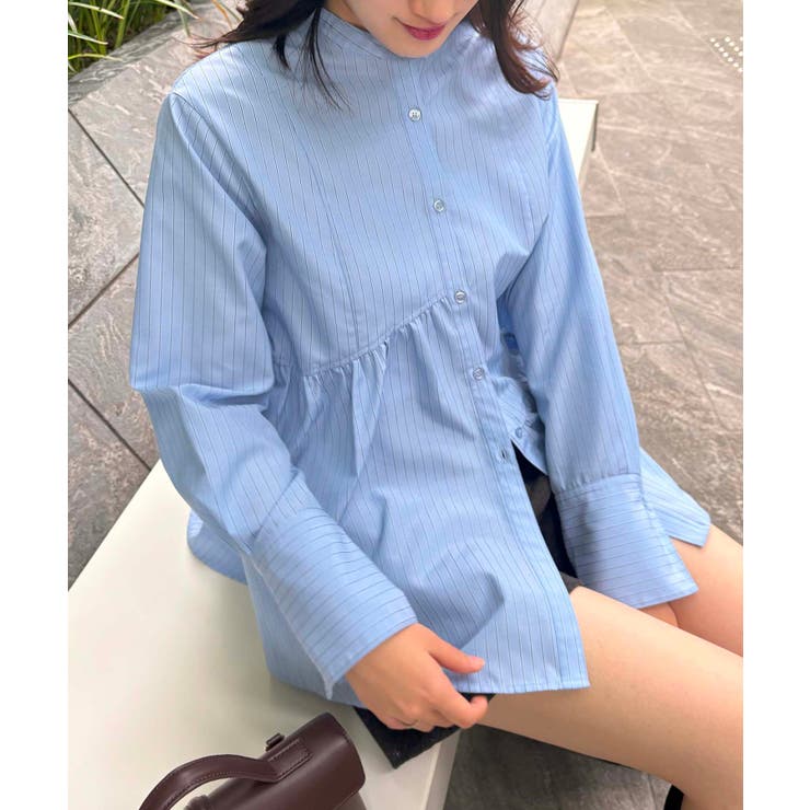 【洗える】アシンメトリーフレアーシャツ | VIS  | 詳細画像26 