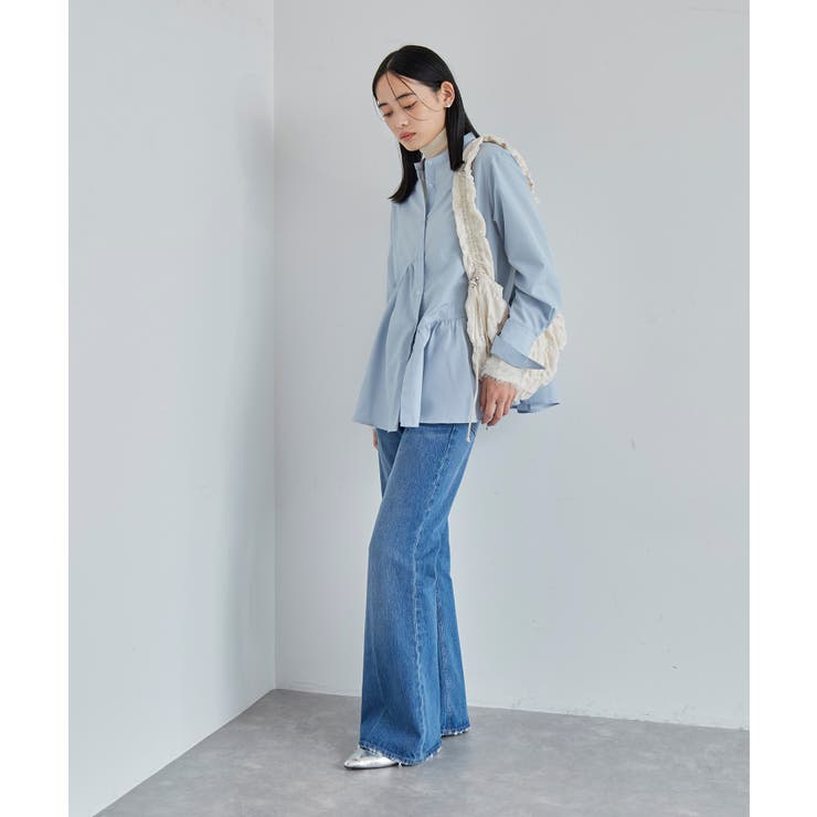 【洗える】アシンメトリーフレアーシャツ | VIS  | 詳細画像3 