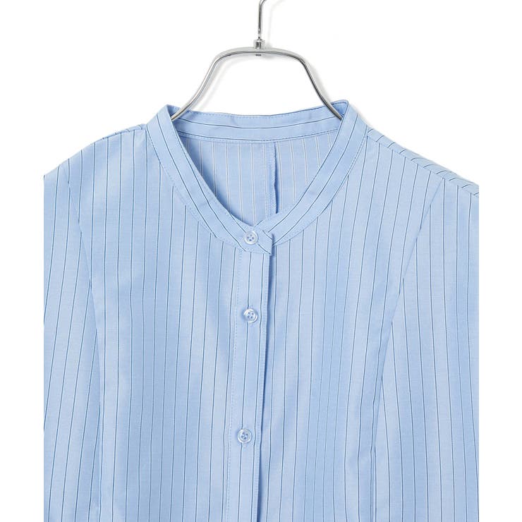 【洗える】アシンメトリーフレアーシャツ | VIS  | 詳細画像30 