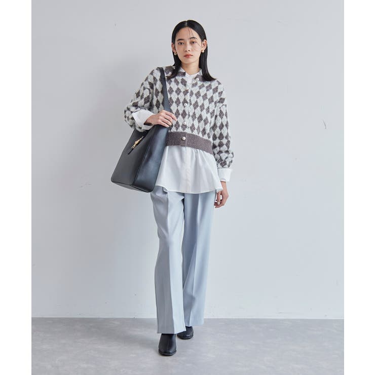 【洗える】アシンメトリーフレアーシャツ | VIS  | 詳細画像4 