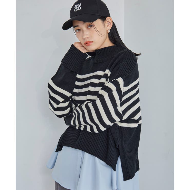 【洗える】アシンメトリーフレアーシャツ | VIS  | 詳細画像38 