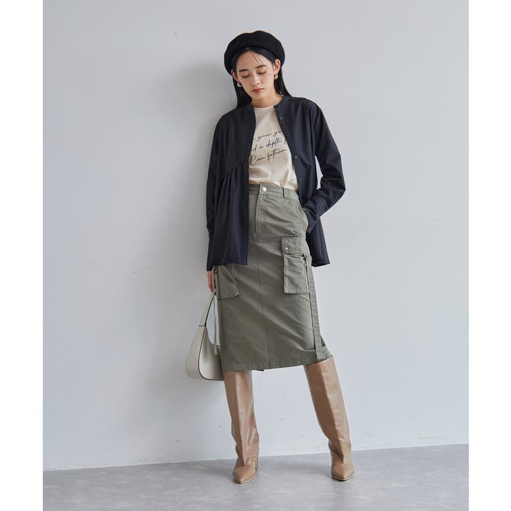 【洗える】アシンメトリーフレアーシャツ | VIS  | 詳細画像6 