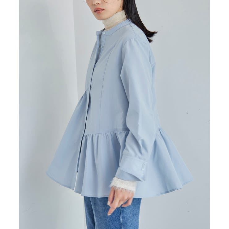 【洗える】アシンメトリーフレアーシャツ | VIS  | 詳細画像8 