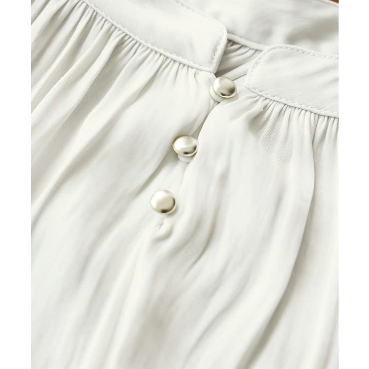 割繊シャーリングブラウス/2WAY・イージーケア | VIS  | 詳細画像30 