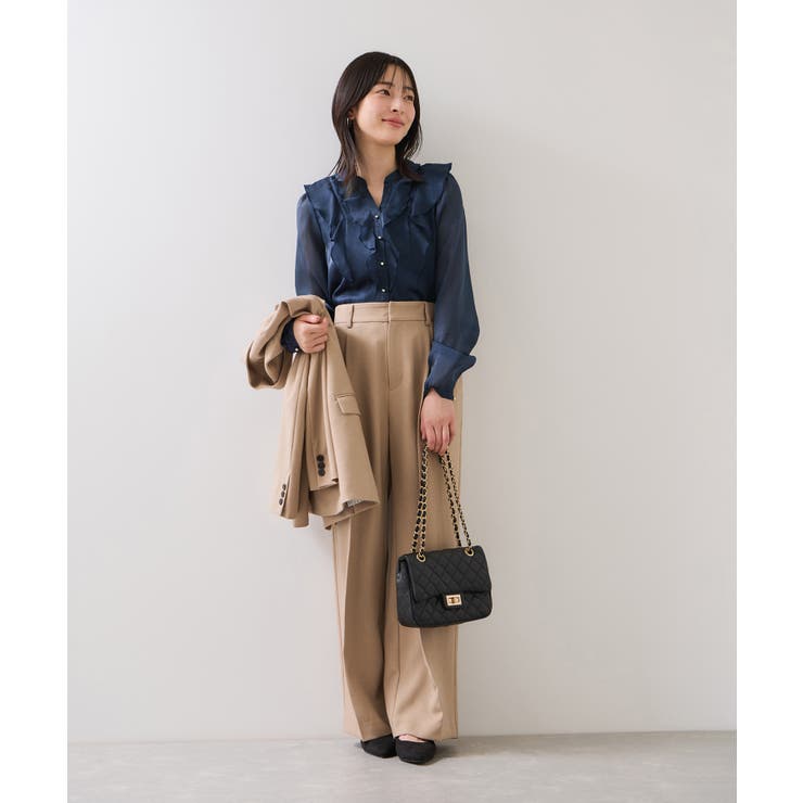 シアーラッフルブラウス/イージーケア | VIS  | 詳細画像15 