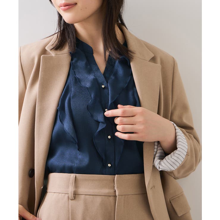 シアーラッフルブラウス/イージーケア | VIS  | 詳細画像19 