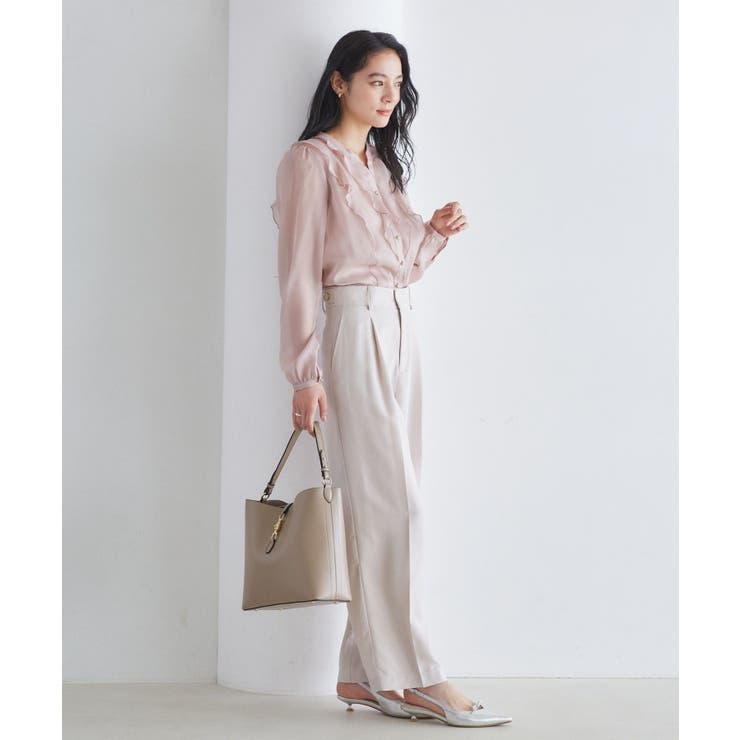 シアーラッフルブラウス/イージーケア | VIS  | 詳細画像21 