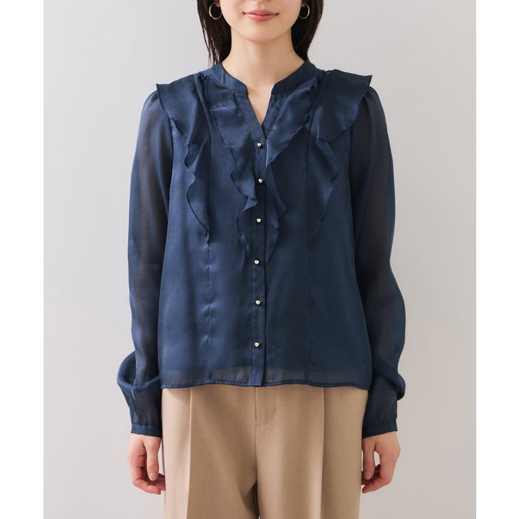 シアーラッフルブラウス/イージーケア | VIS  | 詳細画像28 