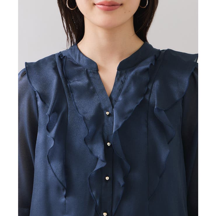 シアーラッフルブラウス/イージーケア | VIS  | 詳細画像31 