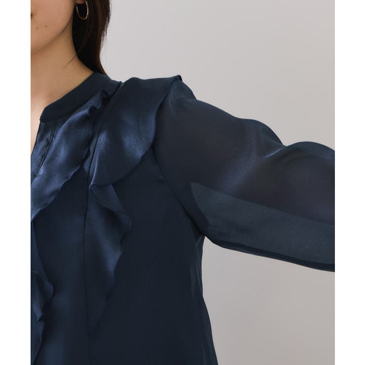 シアーラッフルブラウス/イージーケア | VIS  | 詳細画像32 