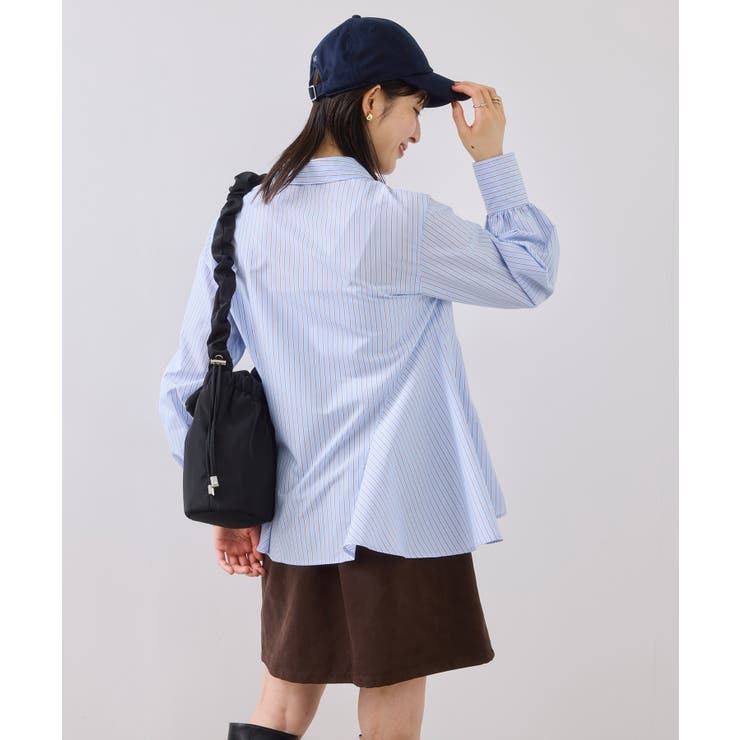 ヘムデザインフレアシャツ/イージーケア | VIS  | 詳細画像10 