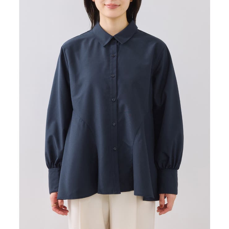 ヘムデザインフレアシャツ/イージーケア | VIS  | 詳細画像18 