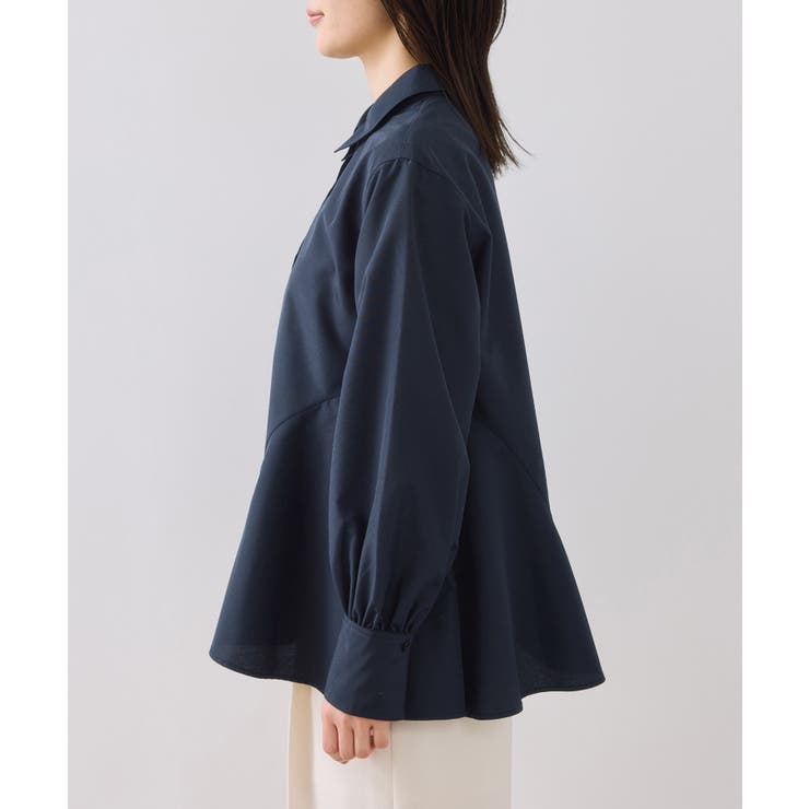 ヘムデザインフレアシャツ/イージーケア | VIS  | 詳細画像19 