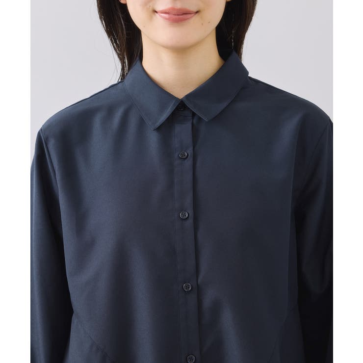 ヘムデザインフレアシャツ/イージーケア | VIS  | 詳細画像21 