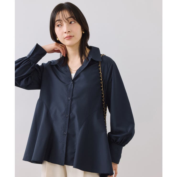 ヘムデザインフレアシャツ/イージーケア | VIS  | 詳細画像3 