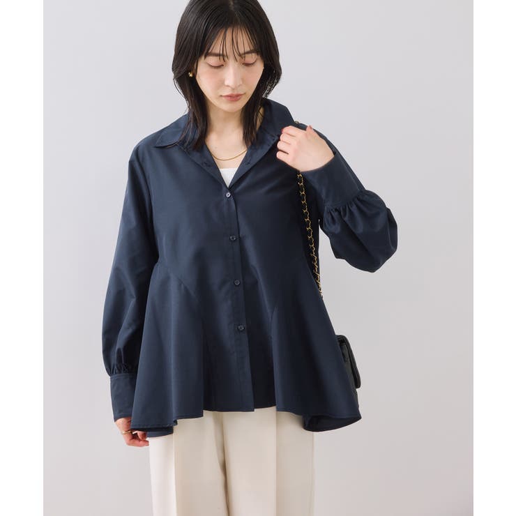 ヘムデザインフレアシャツ/イージーケア | VIS  | 詳細画像5 