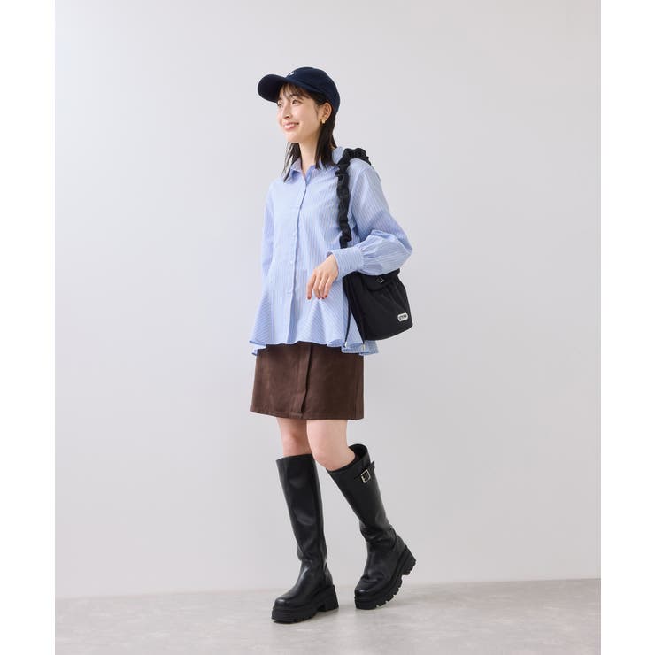 ヘムデザインフレアシャツ/イージーケア | VIS  | 詳細画像7 