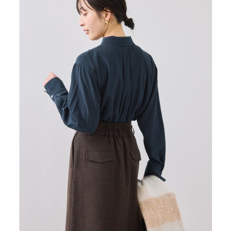 ランダムピンタックボウタイブラウス | VIS  | 詳細画像11 