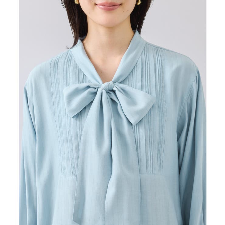 ランダムピンタックボウタイブラウス | VIS  | 詳細画像28 