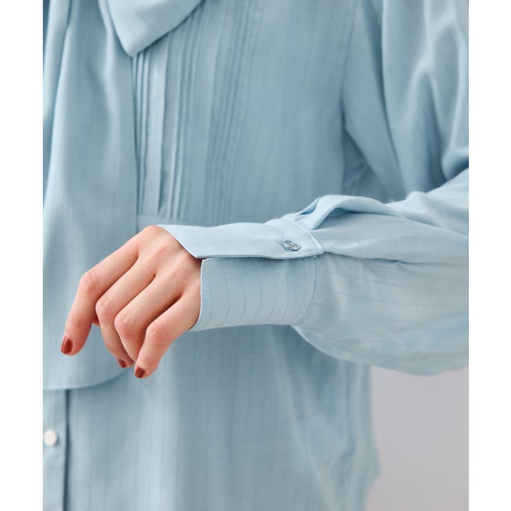 ランダムピンタックボウタイブラウス | VIS  | 詳細画像31 