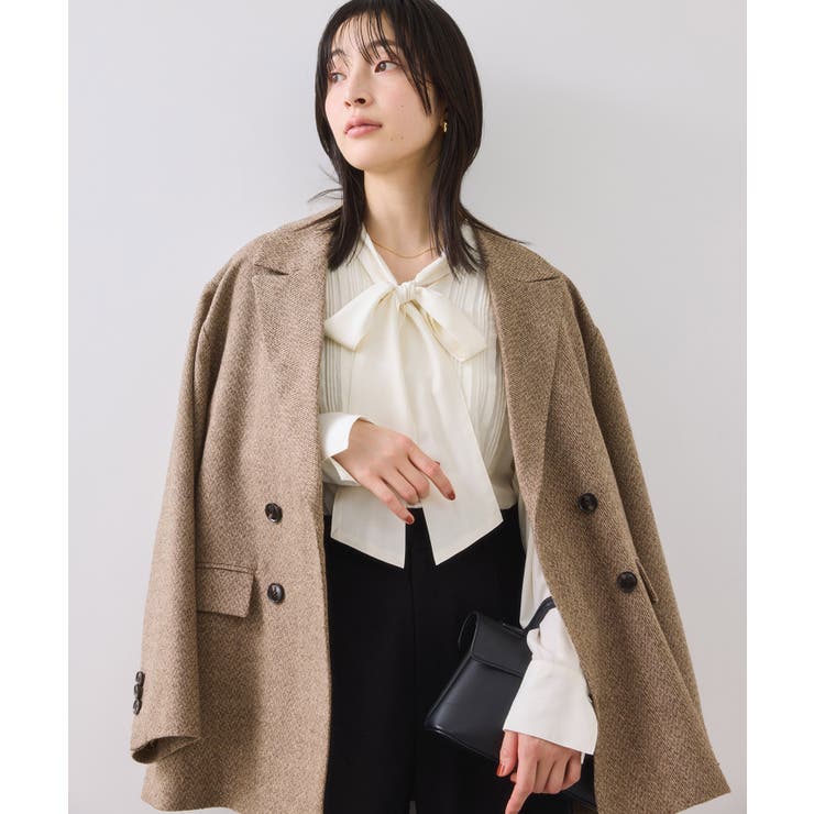 ランダムピンタックボウタイブラウス | VIS  | 詳細画像7 