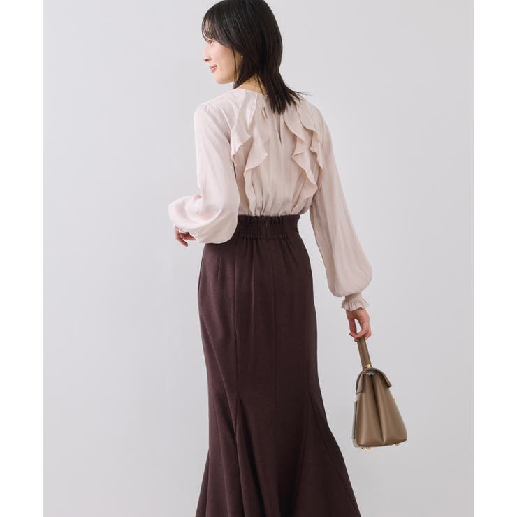 割線フリルブラウス/イージーケア | VIS  | 詳細画像11 