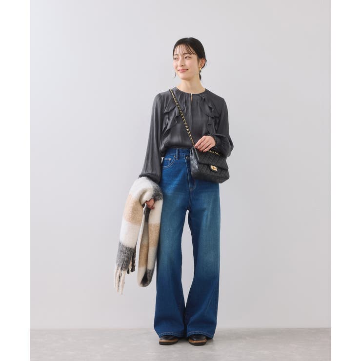 割線フリルブラウス/イージーケア | VIS  | 詳細画像13 