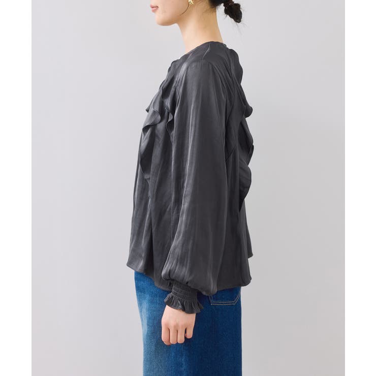 割線フリルブラウス/イージーケア | VIS  | 詳細画像19 