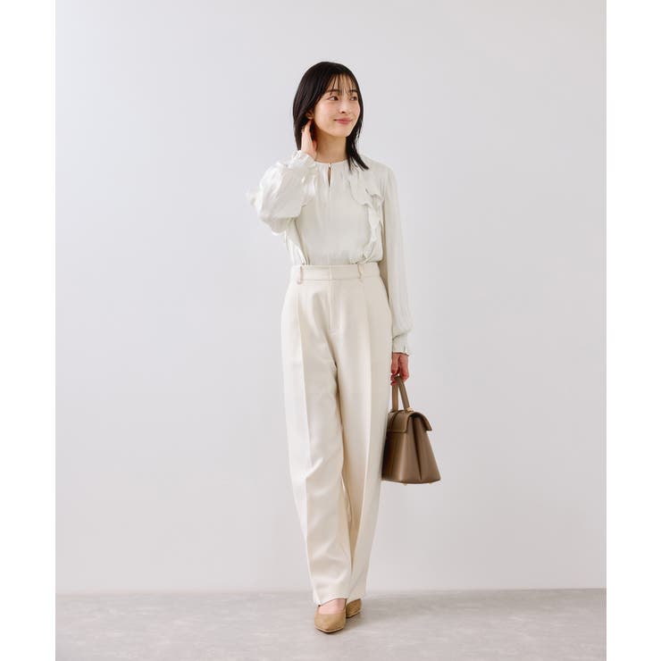 割線フリルブラウス/イージーケア | VIS  | 詳細画像2 