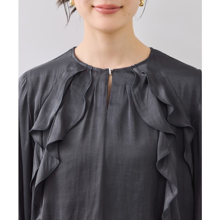 割線フリルブラウス/イージーケア | VIS  | 詳細画像21 