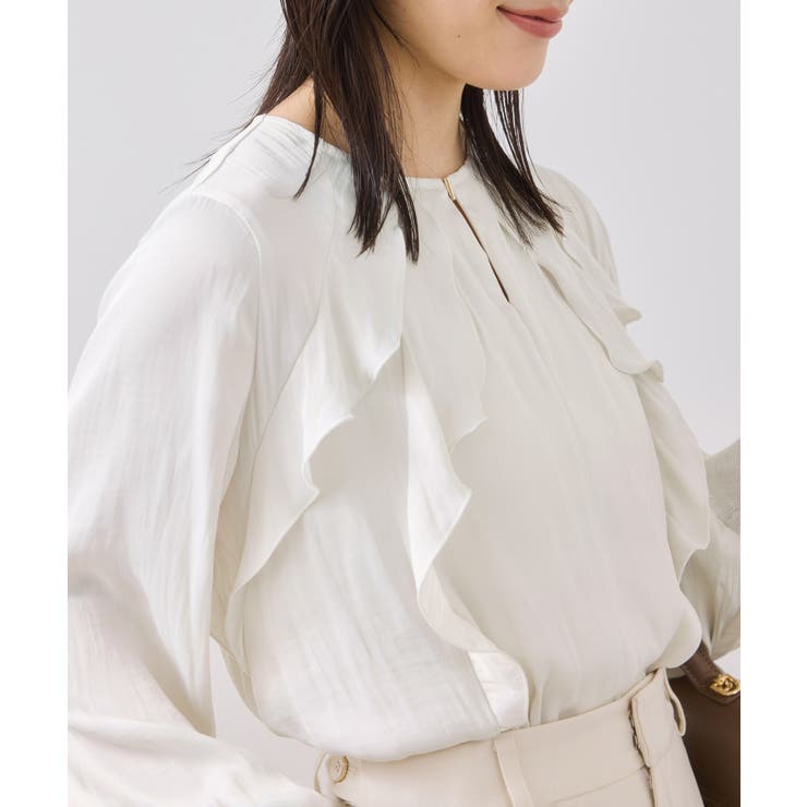 割線フリルブラウス/イージーケア | VIS  | 詳細画像6 