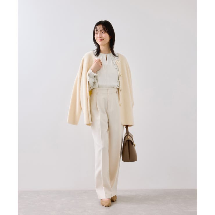 割線フリルブラウス/イージーケア | VIS  | 詳細画像7 