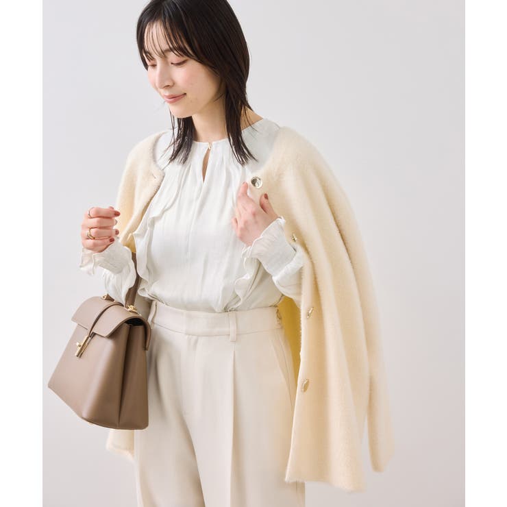 割線フリルブラウス/イージーケア | VIS  | 詳細画像8 