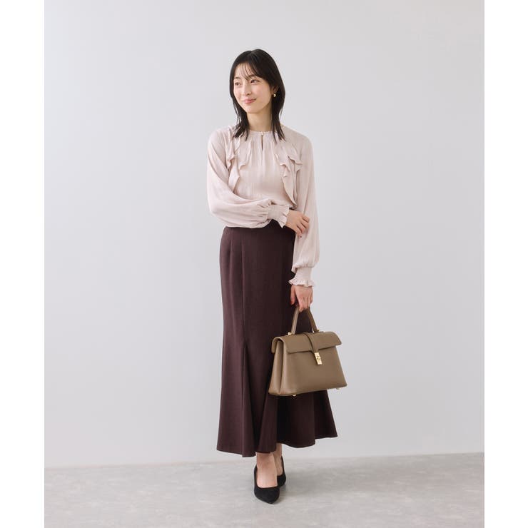 割線フリルブラウス/イージーケア | VIS  | 詳細画像9 