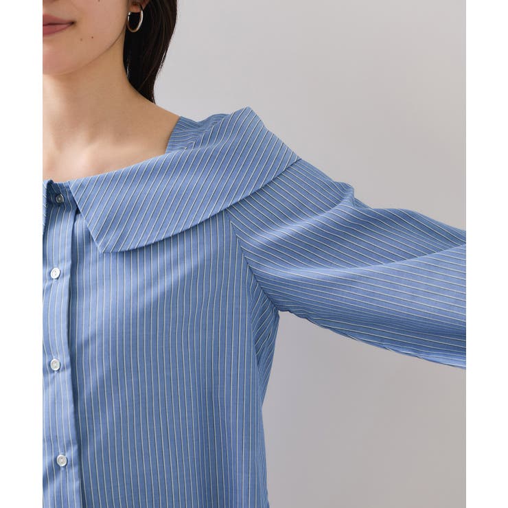 オフショルライクロングスリーブブラウス/イージーケア | VIS  | 詳細画像28 