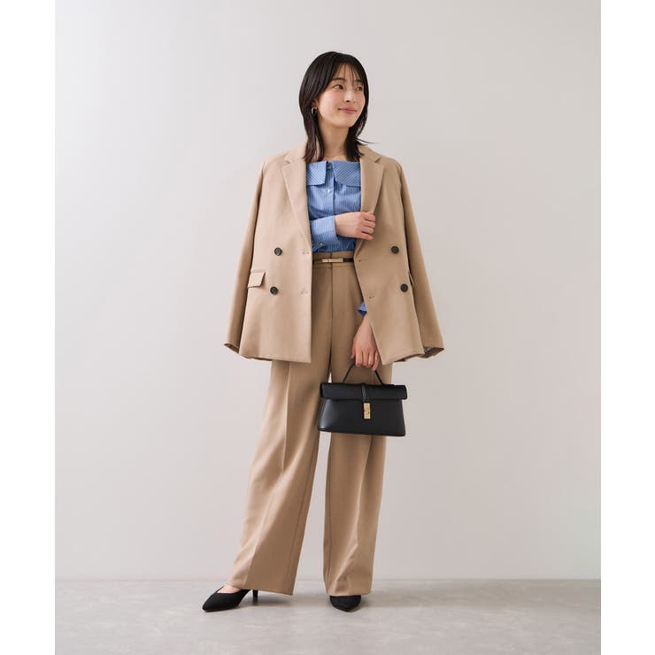 オフショルライクロングスリーブブラウス/イージーケア | VIS  | 詳細画像6 