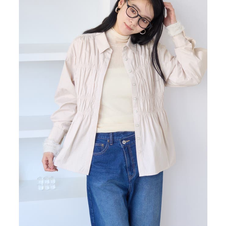 シャーリングデザインシャツ | VIS  | 詳細画像12 