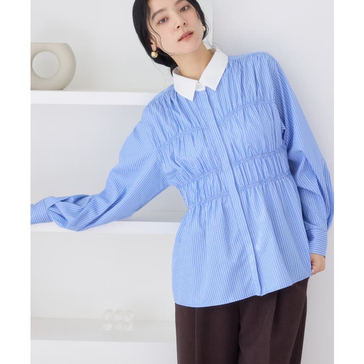 シャーリングデザインシャツ | VIS  | 詳細画像14 