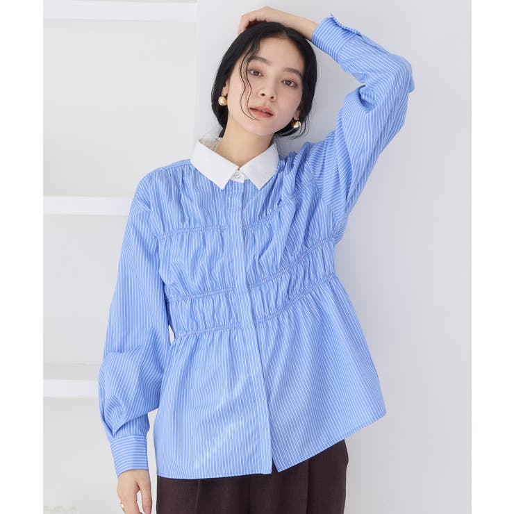 シャーリングデザインシャツ | VIS  | 詳細画像15 