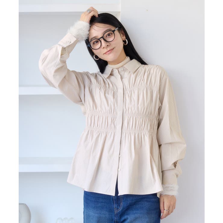 シャーリングデザインシャツ | VIS  | 詳細画像9 