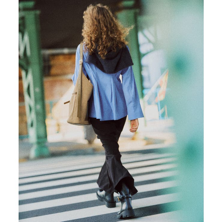 【POLOBCS】VIS別注ウエストタックフレアシャツ | VIS  | 詳細画像4 