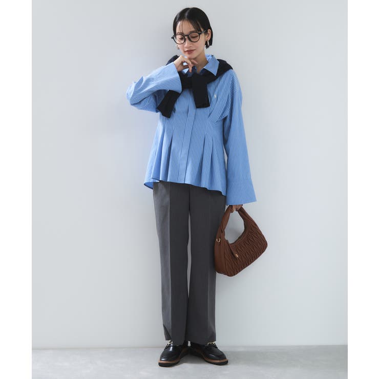 【POLOBCS】VIS別注ウエストタックフレアシャツ | VIS  | 詳細画像11 