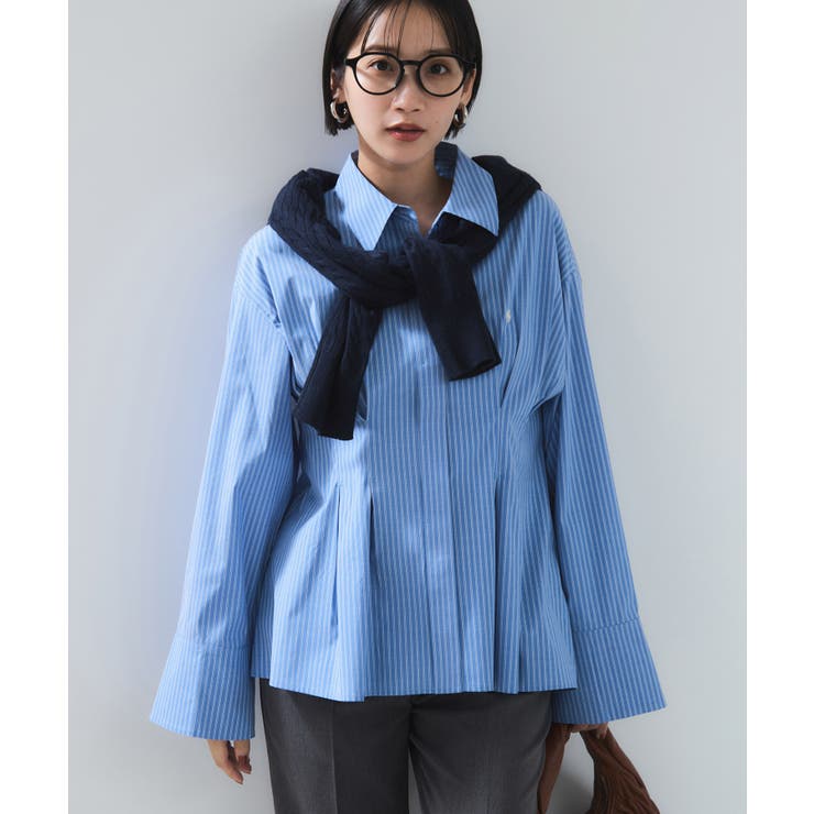 【POLOBCS】VIS別注ウエストタックフレアシャツ | VIS  | 詳細画像12 