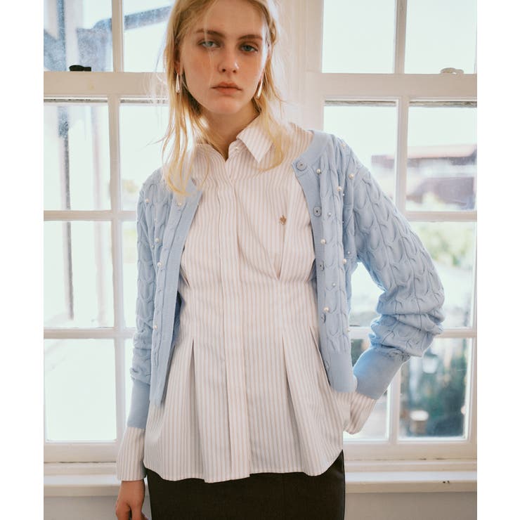 ホワイト系(11) | 【POLOBCS】VIS別注ウエストタックフレアシャツ | VIS 