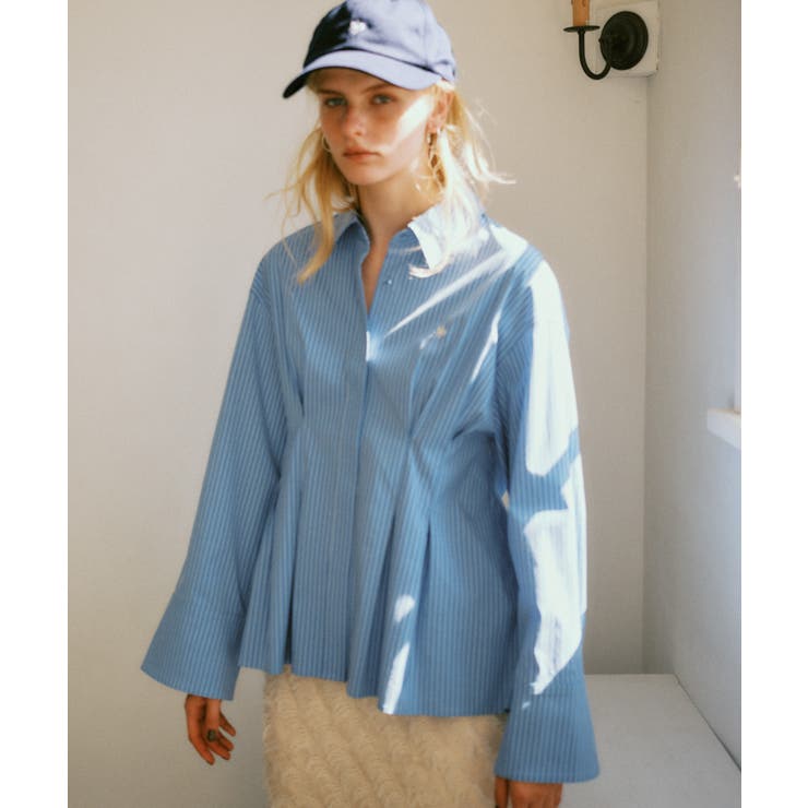 ブルー系(45) | 【POLOBCS】VIS別注ウエストタックフレアシャツ | VIS 