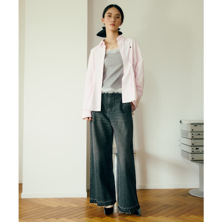 【POLO BCS】VIS別注ベルト付きウエストタックシャツブラウス | VIS  | 詳細画像12 